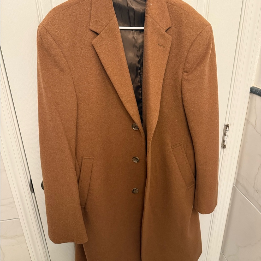 Men's Tan Overcoat